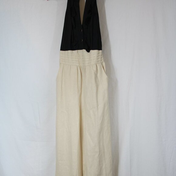 Revolve SUNNER Cotton blend Halter Top and Wide Leg Belted Pants Set Size 0 - Picture 3 of 13